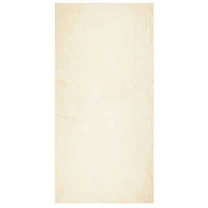vidaXL Teppich HUARTE Kurzflor Weich und Waschbar Creme 100x200 cm