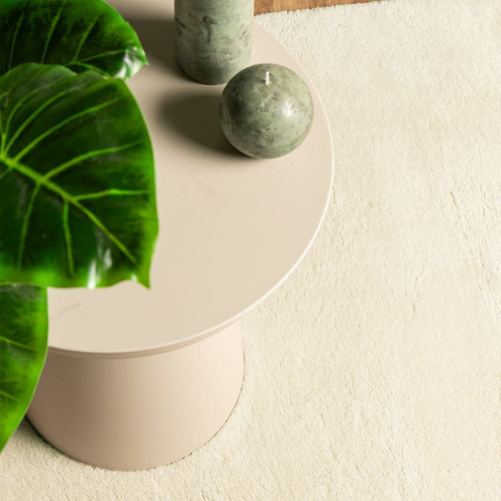 vidaXL Teppich HUARTE Kurzflor Weich und Waschbar Creme 100x200 cm