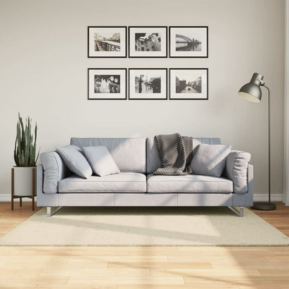 vidaXL Teppich HUARTE Kurzflor Weich und Waschbar Creme 120x170 cm