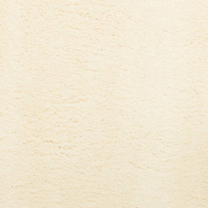 vidaXL Teppich HUARTE Kurzflor Weich und Waschbar Creme 160x160 cm