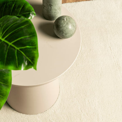 vidaXL Teppich HUARTE Kurzflor Weich und Waschbar Creme 200x200 cm