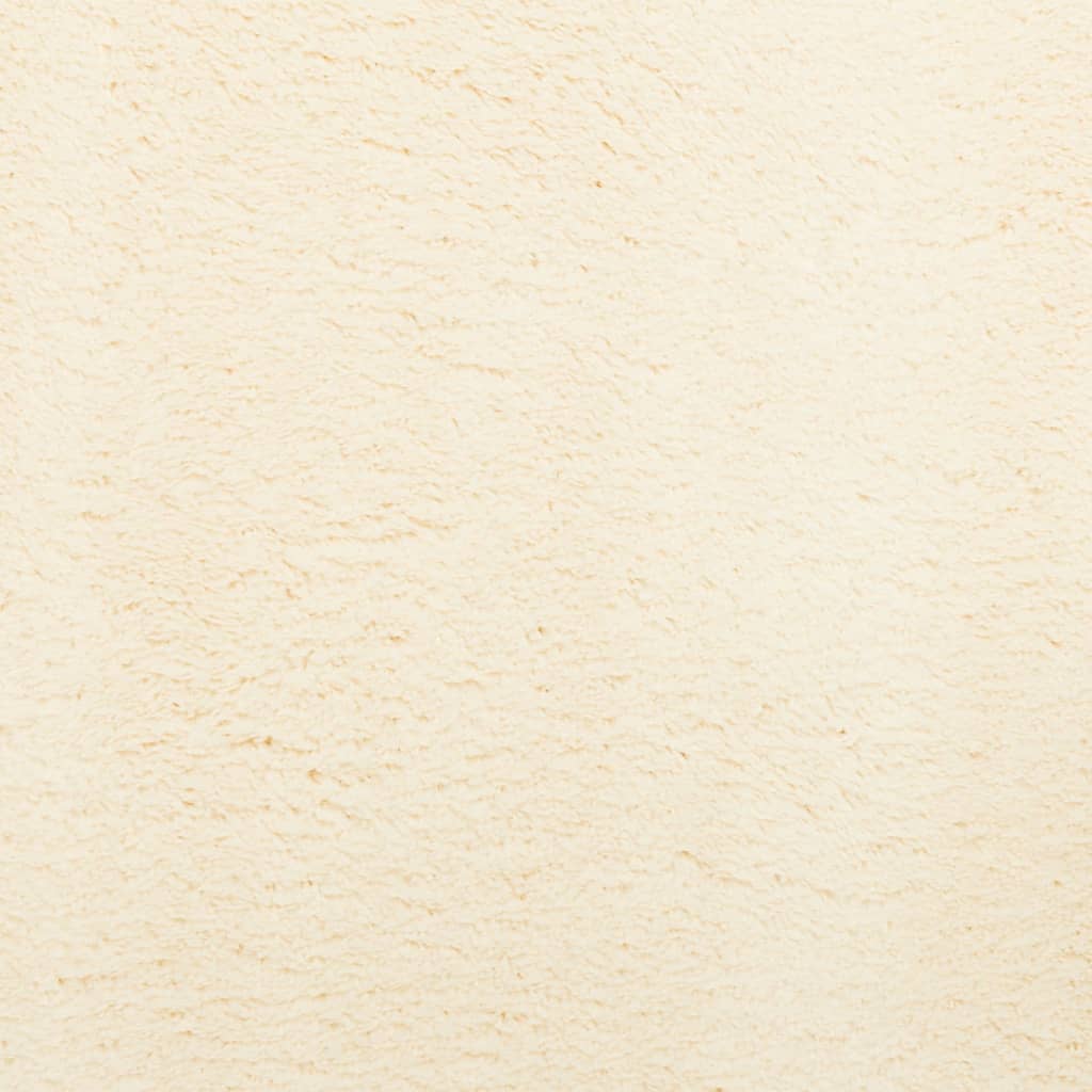 vidaXL Teppich HUARTE Kurzflor Weich und Waschbar Creme 200x200 cm