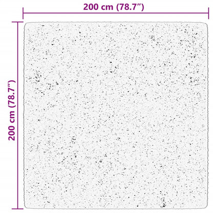vidaXL Teppich HUARTE Kurzflor Weich und Waschbar Creme 200x200 cm