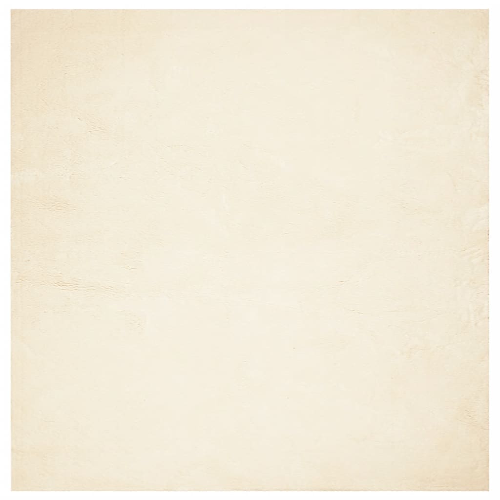 vidaXL Teppich HUARTE Kurzflor Weich und Waschbar Creme 240x240 cm