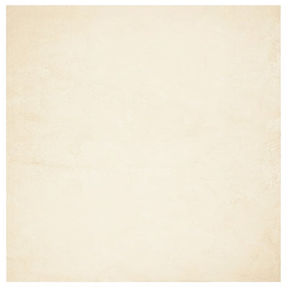 vidaXL Teppich HUARTE Kurzflor Weich und Waschbar Creme 240x240 cm