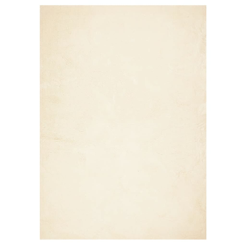 vidaXL Teppich HUARTE Kurzflor Weich und Waschbar Creme 240x340 cm