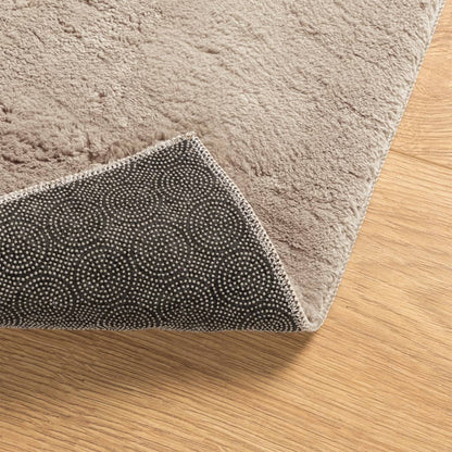 vidaXL Teppich HUARTE Kurzflor Weich und Waschbar Sandfarben 80x150 cm
