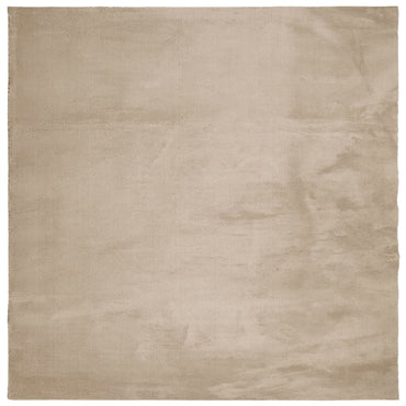 vidaXL Teppich HUARTE Kurzflor Weich und Waschbar Sandfarben 120x120cm
