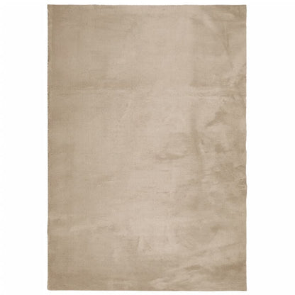 vidaXL Tapis HUARTE à poils courts doux et lavable couleur sable 140x200cm