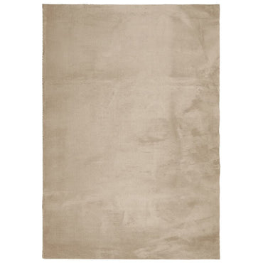 vidaXL Tapis HUARTE à poils courts, doux et lavable, couleur sable, 160x230cm