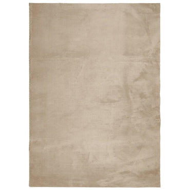 vidaXL Teppich HUARTE Kurzflor Weich und Waschbar Sandfarben 240x340cm