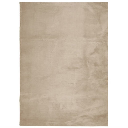 vidaXL Tapis HUARTE à poils courts, doux et lavable, couleur sable 240x340cm