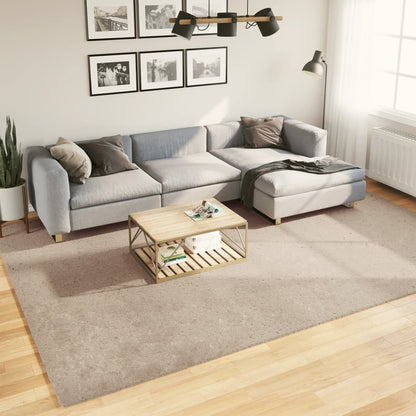 vidaXL Tapis HUARTE à poils courts, doux et lavable, couleur sable 240x340cm