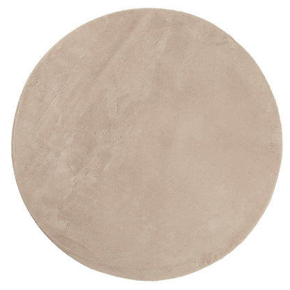 vidaXL Tapis HUARTE à poils courts doux et lavable couleur sable Ø 200 cm