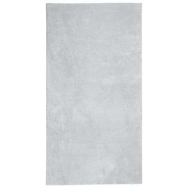 vidaXL Teppich HUARTE Kurzflor Weich und Waschbar Grau 80x150 cm