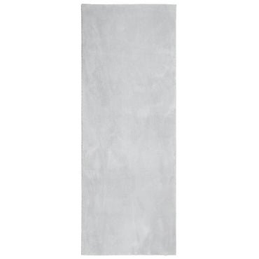 vidaXL Teppich HUARTE Kurzflor Weich und Waschbar Grau 80x200 cm