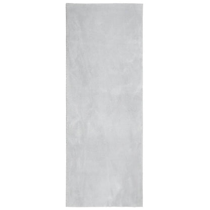 vidaXL Tapis HUARTE à poils courts doux et lavable Gris 80x200 cm
