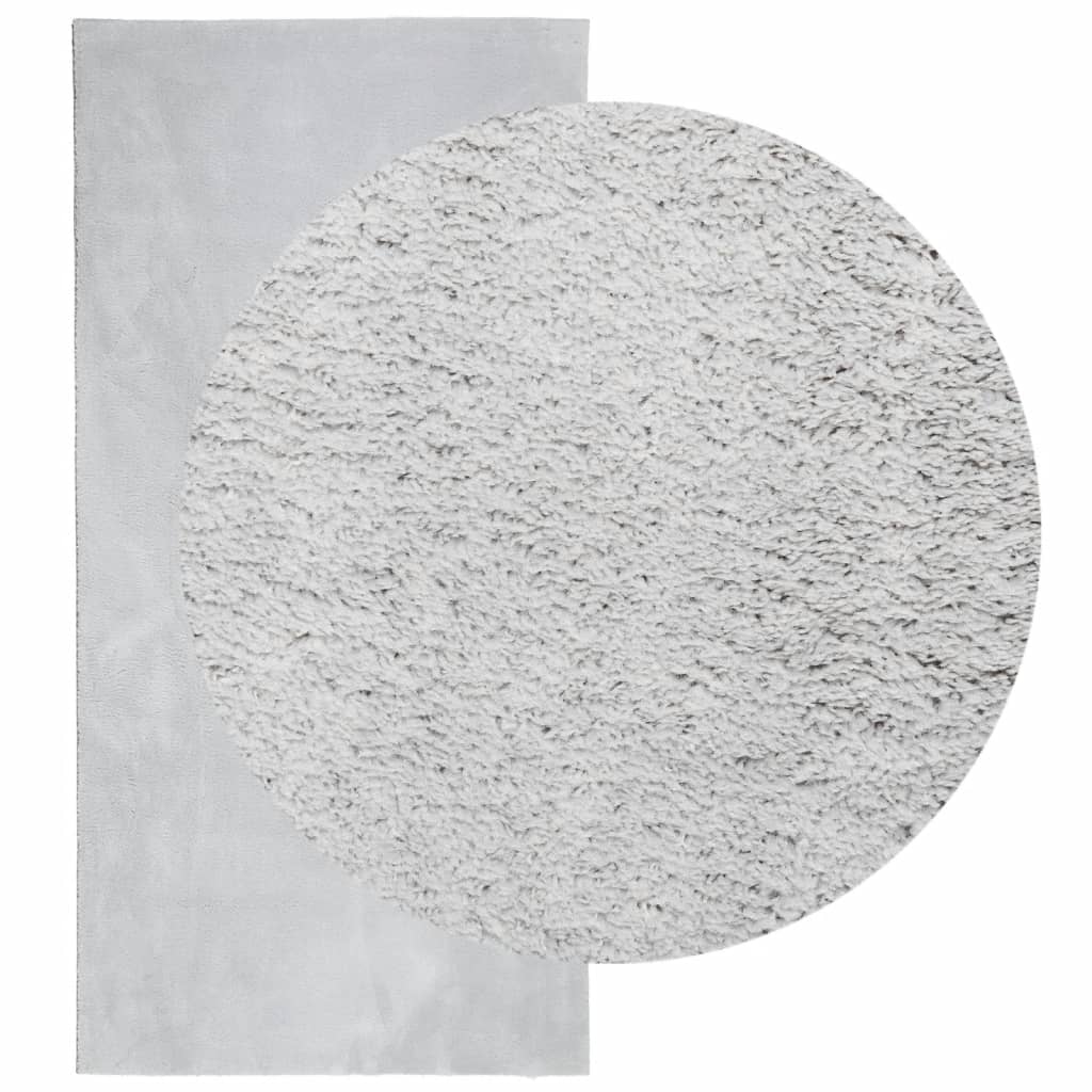 vidaXL Tapis HUARTE à poils courts doux et lavable gris 100x200 cm