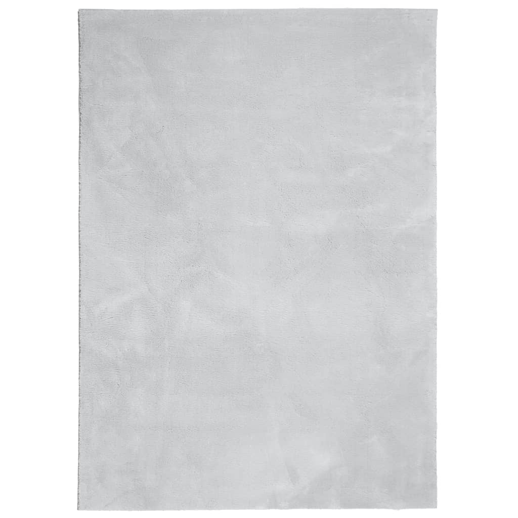vidaXL Tapis HUARTE à poils courts, doux et lavable Gris 160x230 cm