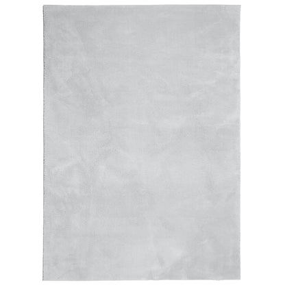 vidaXL Tapis HUARTE à poils courts, doux et lavable Gris 160x230 cm