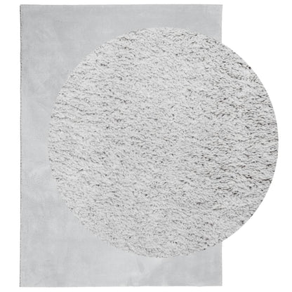 vidaXL Tapis HUARTE à poils courts, doux et lavable Gris 160x230 cm