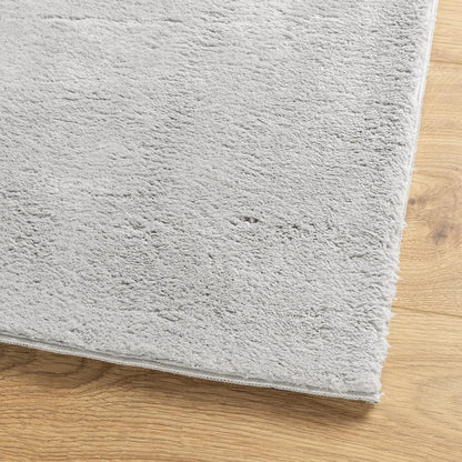 vidaXL Tapis HUARTE à poils courts, doux et lavable Gris 160x230 cm
