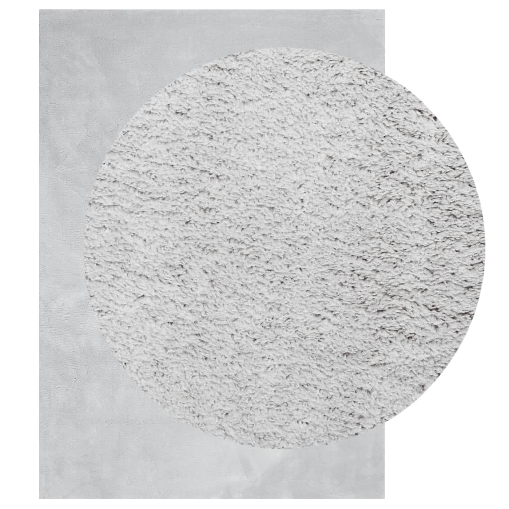 vidaXL Tapis HUARTE à poils courts doux et lavable Gris 200x280 cm