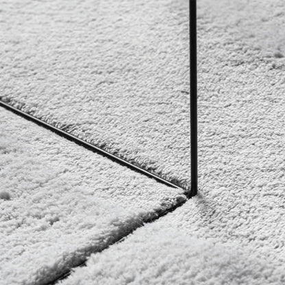 vidaXL Tapis HUARTE à poils courts doux et lavable gris Ø 120 cm