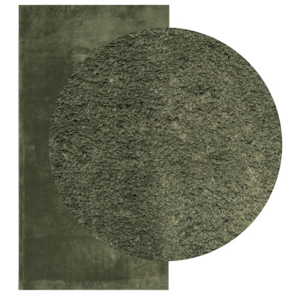 vidaXL Tapis HUARTE à poils courts doux et lavable vert forêt 60x110 cm