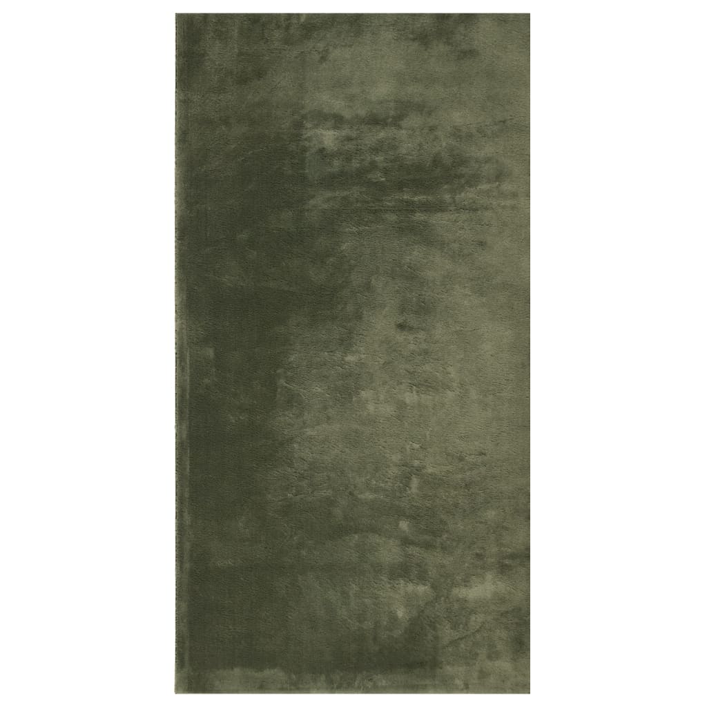 vidaXL Tapis HUARTE à poils courts, doux et lavable vert forêt 80x150 cm