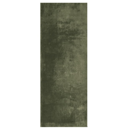 vidaXL Tapis HUARTE à poils courts doux et lavable vert forêt 80x200 cm