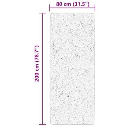vidaXL Tapis HUARTE à poils courts doux et lavable vert forêt 80x200 cm