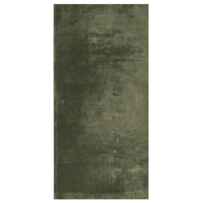 vidaXL Tapis HUARTE à poils courts doux et lavable vert forêt 100x200 cm
