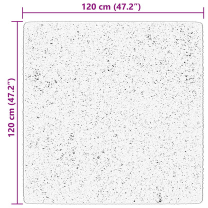 vidaXL Teppich HUARTE Kurzflor Weich und Waschbar Waldgrün 120x120 cm