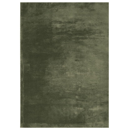 vidaXL Tapis HUARTE à poils courts, doux et lavable, vert forêt 120x170 cm