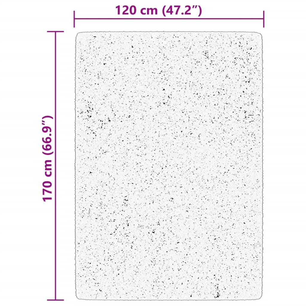 vidaXL Tapis HUARTE à poils courts, doux et lavable, vert forêt 120x170 cm