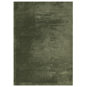 vidaXL Tapis HUARTE à poils courts doux et lavable vert forêt 140x200 cm