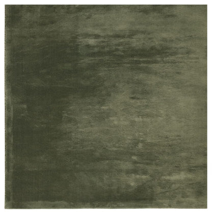 vidaXL Tapis HUARTE à poils courts doux et lavable vert forêt 160x160 cm