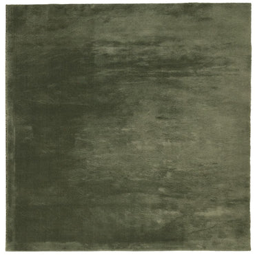 vidaXL Tapis HUARTE à poils courts, doux et lavable, vert forêt 200x200 cm