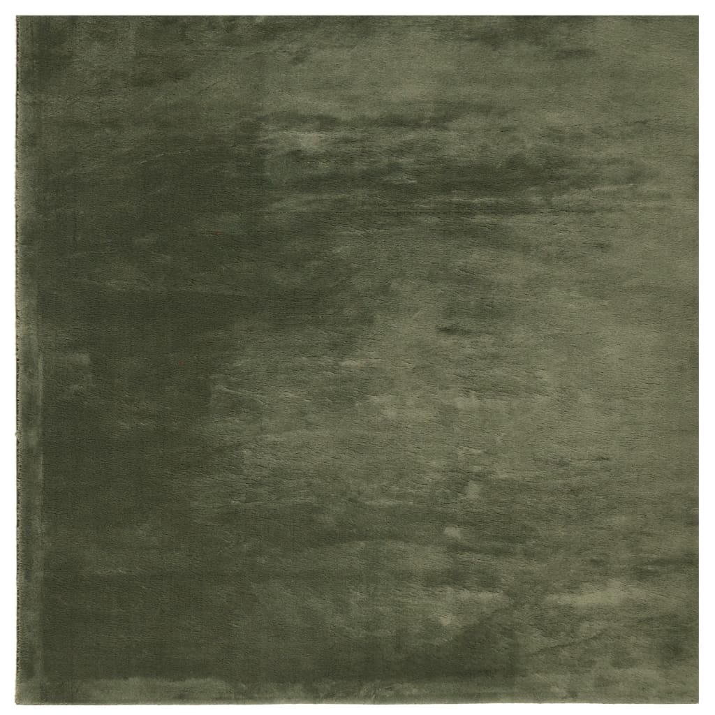 vidaXL Tapis HUARTE à poils courts doux et lavable vert forêt 240x240 cm