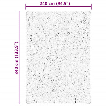 vidaXL Teppich HUARTE Kurzflor Weich und Waschbar Waldgrün 240x340 cm