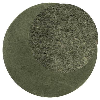 vidaXL Tapis HUARTE à poils courts, doux et lavable vert forêt Ø 80 cm