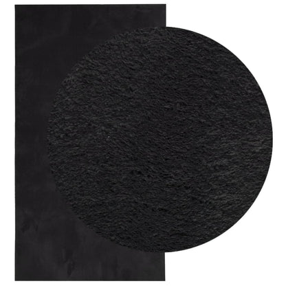 vidaXL Tapis HUARTE à poils courts, doux et lavable, noir 80x150 cm