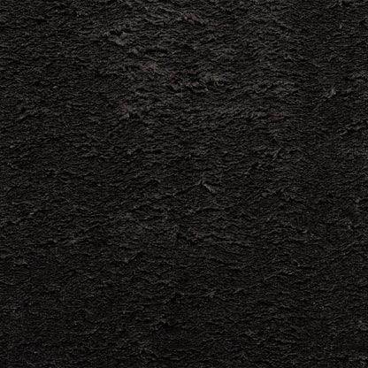 vidaXL Tapis HUARTE à poils courts, doux et lavable, noir 80x200 cm