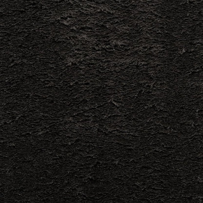vidaXL Teppich HUARTE Kurzflor Weich und Waschbar Schwarz 80x250 cm