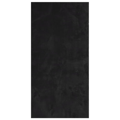 vidaXL Tapis HUARTE à poils courts doux et lavable Noir 100x200 cm