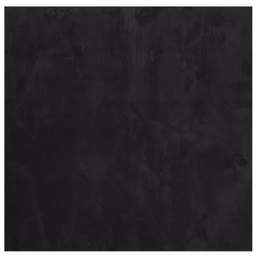 vidaXL Teppich HUARTE Kurzflor Weich und Waschbar Schwarz 160x160 cm