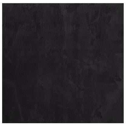 vidaXL Teppich HUARTE Kurzflor Weich und Waschbar Schwarz 200x200 cm