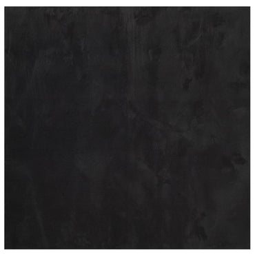 vidaXL Teppich HUARTE Kurzflor Weich und Waschbar Schwarz 240x240 cm