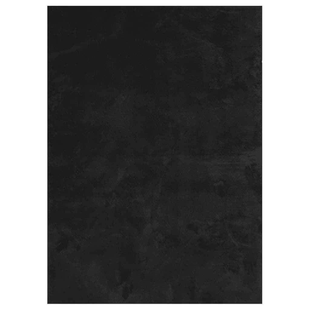 vidaXL Tapis HUARTE à poils ras doux et lavable noir 240x340 cm